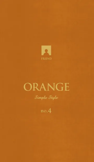 [LINE着せ替え] シンプルで高級 〜オレンジ〜 no.4の画像1
