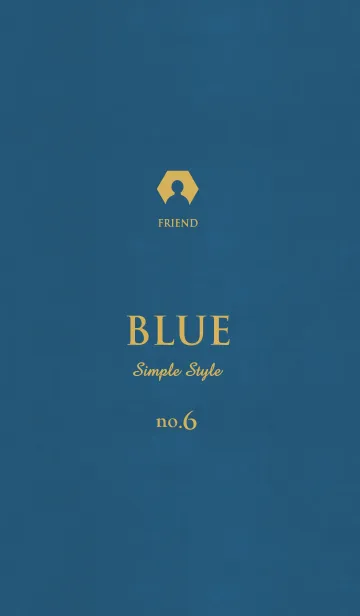 [LINE着せ替え] シンプルで高級 〜ブルー〜 no.6の画像1