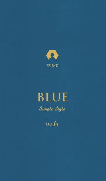 シンプルで高級 〜ブルー〜 no.6の着せ替えメイン画像
