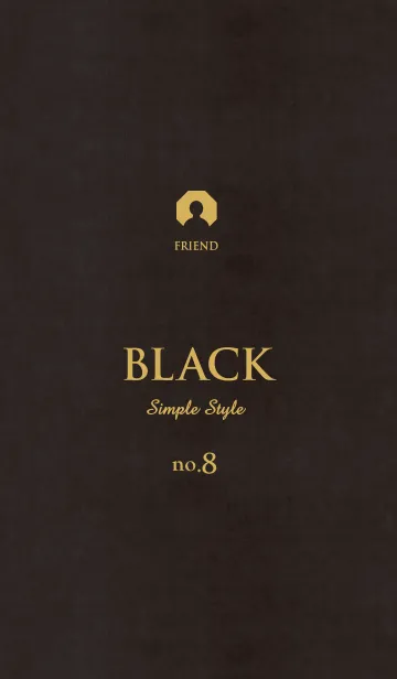 [LINE着せ替え] シンプルで高級 〜ブラック〜 no.8の画像1
