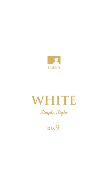 [LINE着せ替え] シンプルで高級 〜ホワイト〜 no.9の画像1
