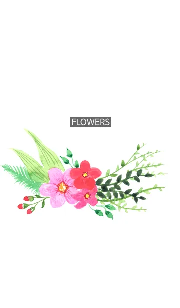 water color flowers_49の着せ替えメイン画像