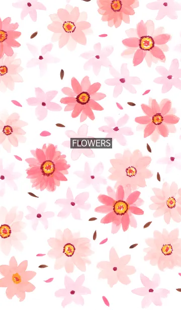 [LINE着せ替え] water color flowers_47の画像1