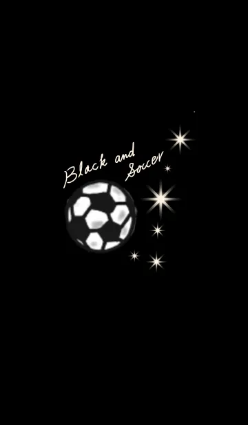[LINE着せ替え] Black and Soccerの画像1