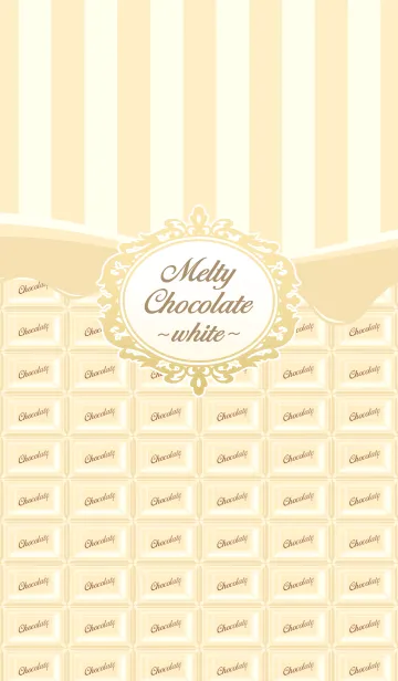 [LINE着せ替え] Melty chocolate ~white~の画像1