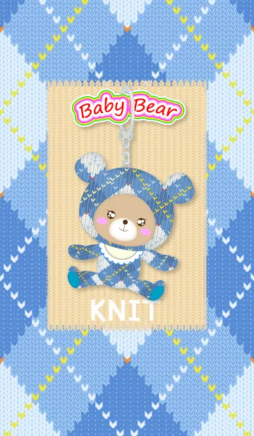 [LINE着せ替え] Baby Bear " blue knit "の画像1