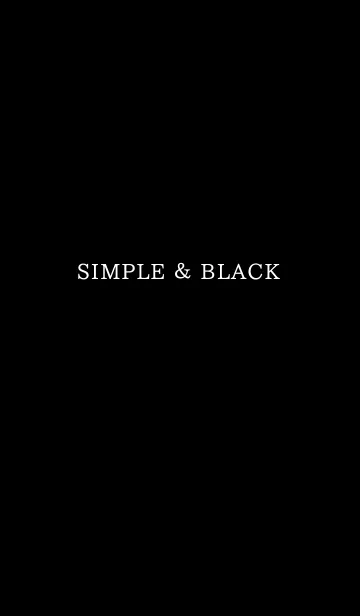 [LINE着せ替え] SIMPLE ＆ BLACKの画像1