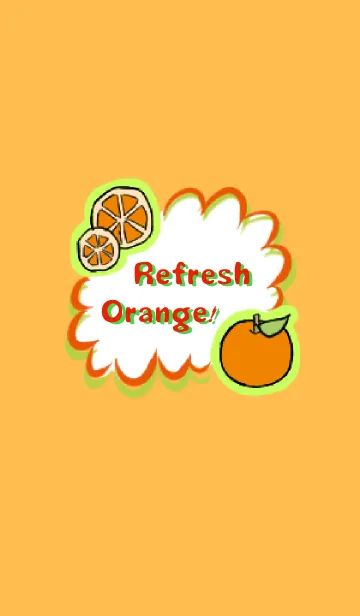 [LINE着せ替え] Refresh Orange！の画像1