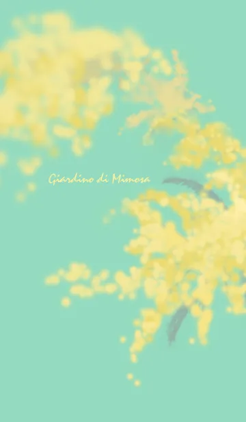 [LINE着せ替え] ミモザの庭の画像1