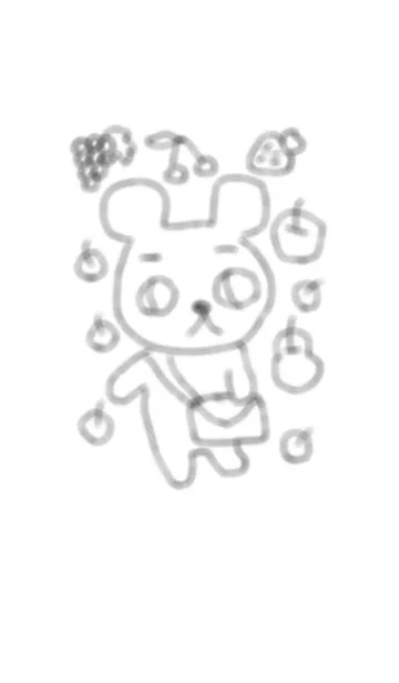 くだものくまさんの着せ替えメイン画像