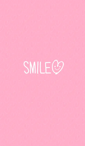 [LINE着せ替え] スマイル-ピンク×ハート-の画像1