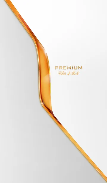 Premium White ＆ Goldの着せ替えメイン画像