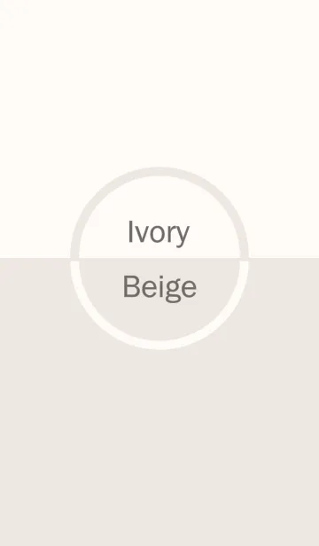 Ivory ＆ Beige Simple design 2の着せ替えメイン画像