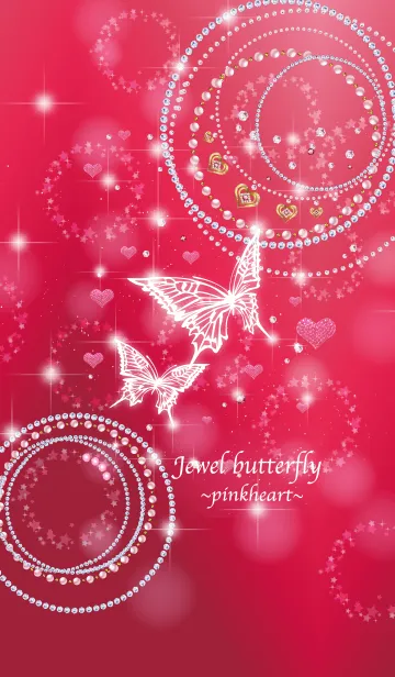 [LINE着せ替え] Jewel butterfly ~pinkheart~の画像1