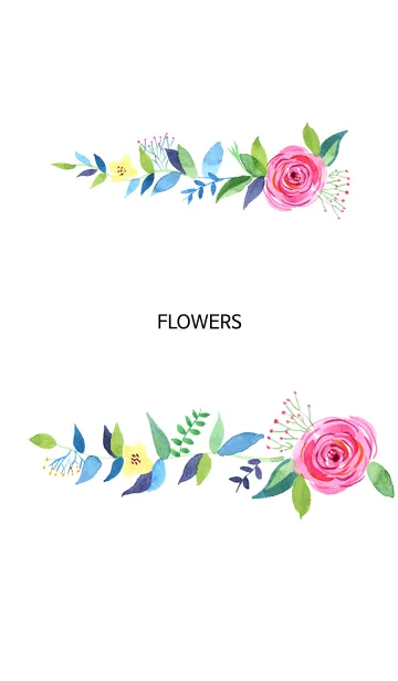 [LINE着せ替え] water color flowers_42の画像1