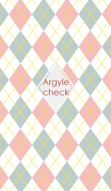 [LINE着せ替え] Argyle checkの画像1
