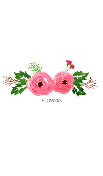 water color flowers_53の着せ替えメイン画像