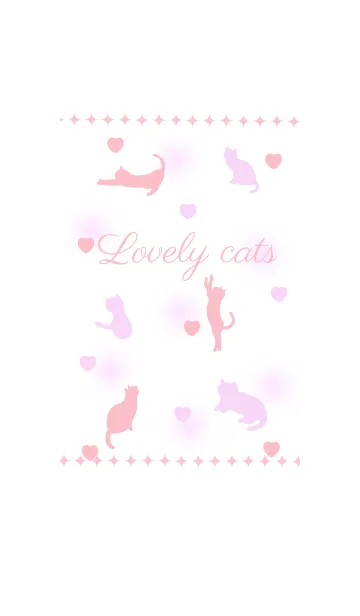 [LINE着せ替え] *Pinky Lovely Cats*の画像1