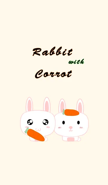 Rabbit with Carrotの着せ替えメイン画像