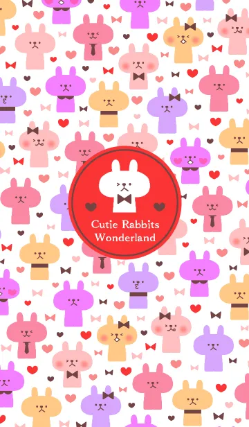 [LINE着せ替え] cutie rabbits wonderlandの画像1