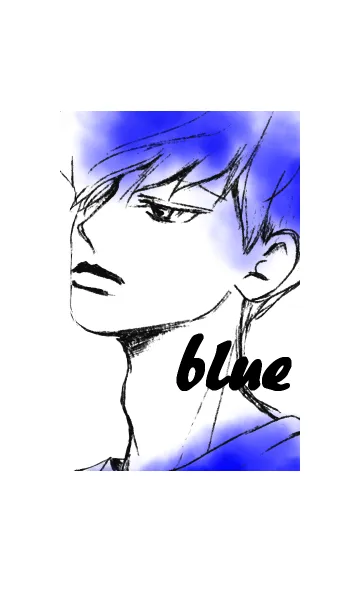 [LINE着せ替え] boy is blueの画像1