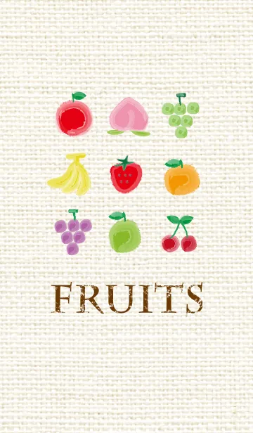 [LINE着せ替え] fruits -水彩風-の画像1