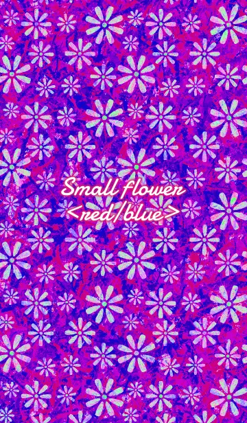 [LINE着せ替え] Small flower <red/blue>の画像1