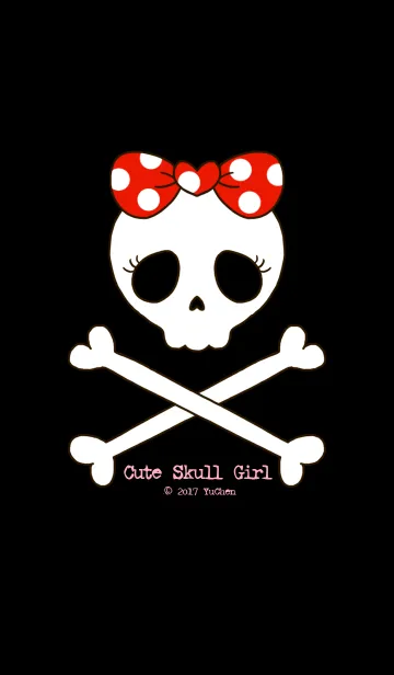 [LINE着せ替え] Cute Skull Girlの画像1