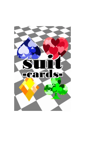 [LINE着せ替え] suit -cards-の画像1