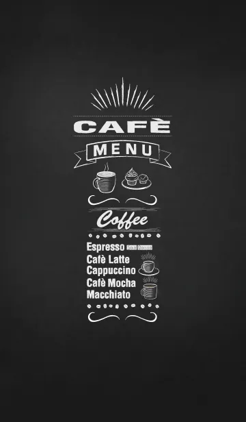 Cafe menu ~Chalk board~の着せ替えメイン画像