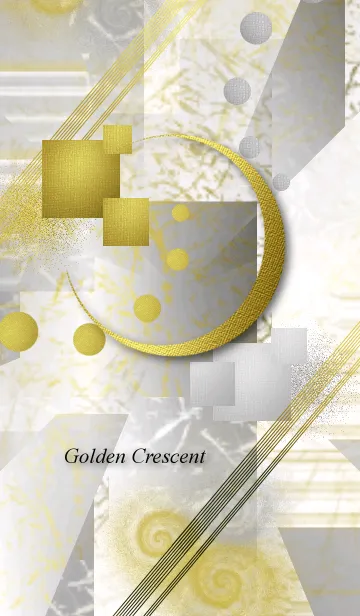 Japanese pattern Golden Crescentの着せ替えメイン画像