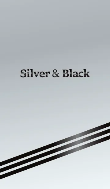 [LINE着せ替え] Silver ＆ Blackの画像1