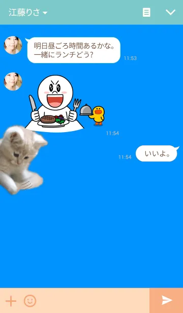 [LINE着せ替え] 可愛い猫たち SHOWTIMEバージョンの画像3