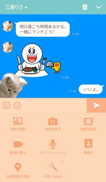 [LINE着せ替え] 可愛い猫たち SHOWTIMEバージョンの画像4