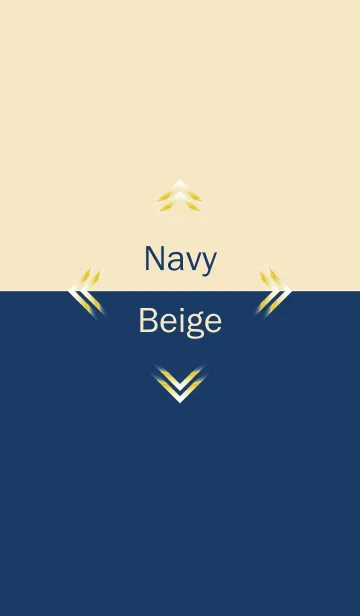 [LINE着せ替え] Navy ＆ Beige Simple design 12の画像1