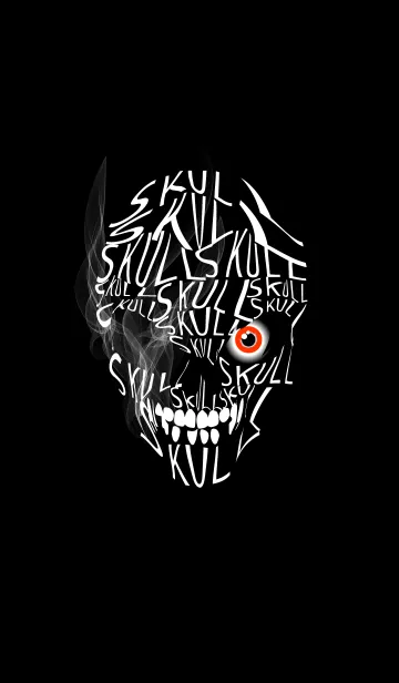 [LINE着せ替え] Typography Red eye SKULLの画像1