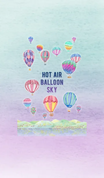 [LINE着せ替え] Hot Air Balloon Skyの画像1