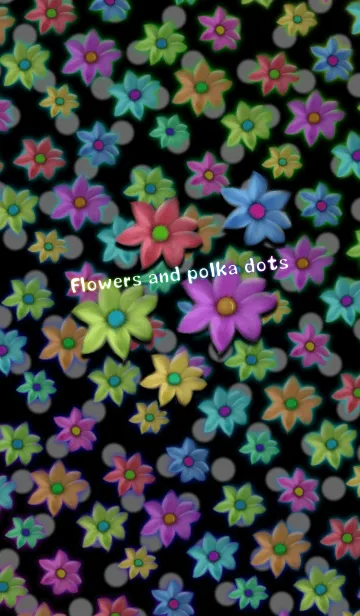 [LINE着せ替え] Flowers and polka dotsの画像1