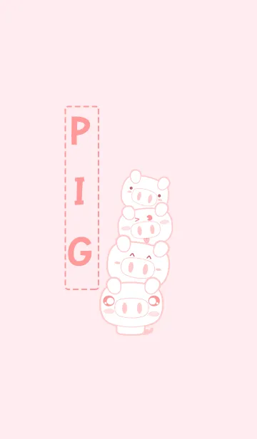 [LINE着せ替え] Family Pigの画像1
