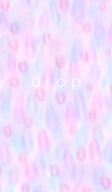[LINE着せ替え] drop-水彩-の画像1