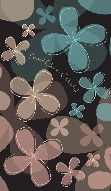 [LINE着せ替え] Pencil Clover Colorfulの画像1