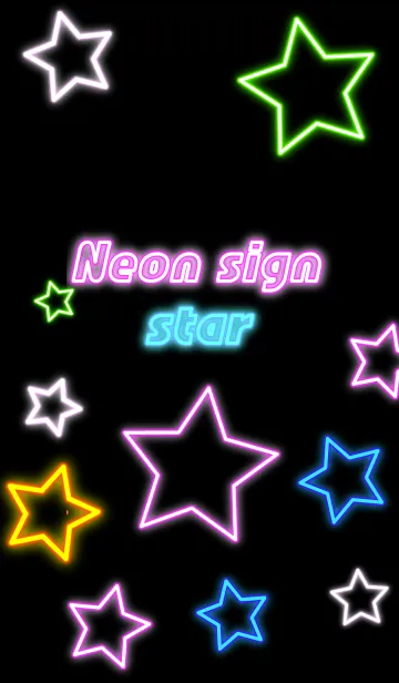 [LINE着せ替え] Neon sign vol.1 starの画像1