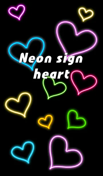 [LINE着せ替え] Neon sign vol.2 heartの画像1