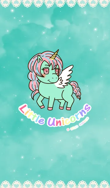 [LINE着せ替え] Little Unicorn 4の画像1