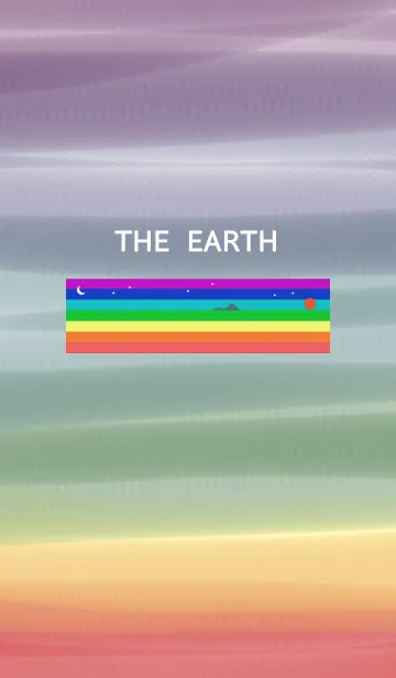 [LINE着せ替え] 虹色の地球の画像1