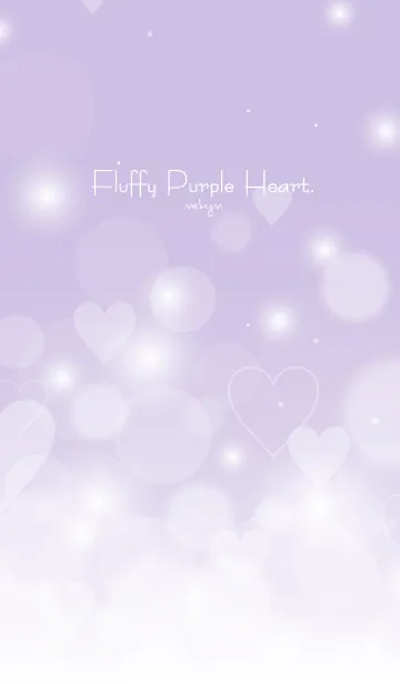 [LINE着せ替え] Fluffy Purple Heart.の画像1