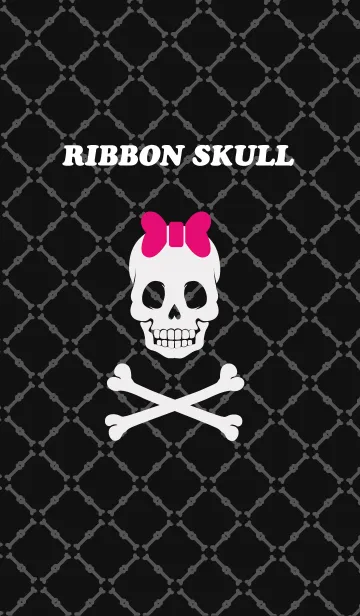 [LINE着せ替え] RIBBON SKULLの画像1