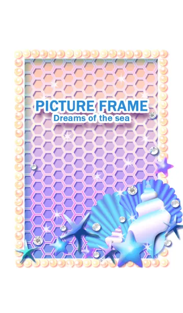 [LINE着せ替え] カワイイ♥フレーム Dreams of the seaの画像1