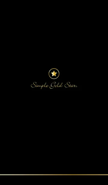 [LINE着せ替え] Simple Gold Star.の画像1