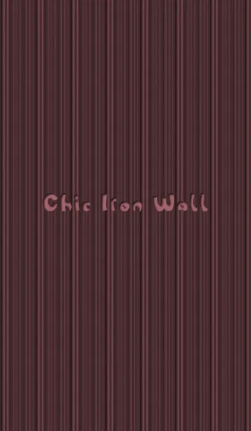 [LINE着せ替え] Chic Iron Wall [red]の画像1